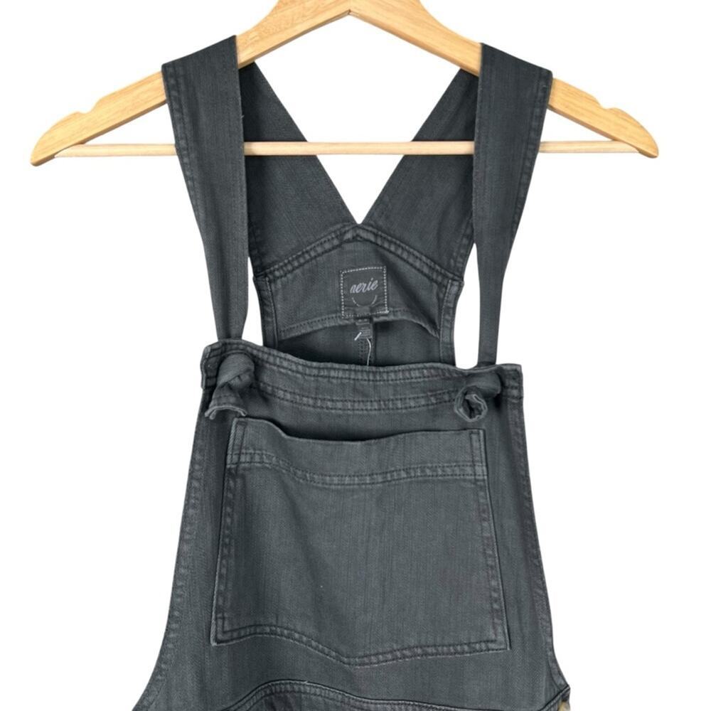 Aerie Wide Leg Smoked Gray Overalls Women’s Size Medium NWT - Picture 3 of 7